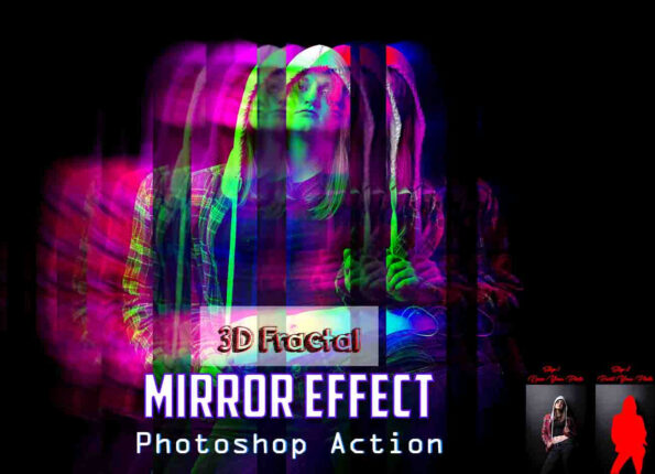 3D Fractal Mirror Effect
