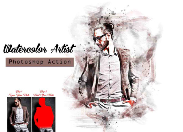 Watercolor Artist Photoshop Action