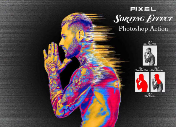 Pixel Sorting Effect Ps Action