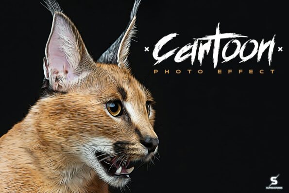 Cartoon Painting Photo Template