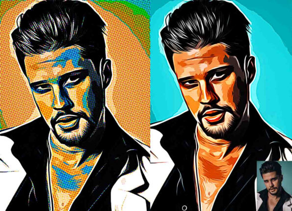 Oil Vector Graphic Photoshop Action
