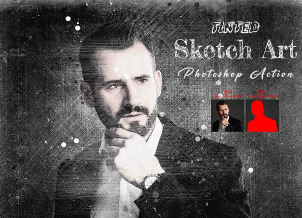 Tinted Sketch Art Photoshop Action