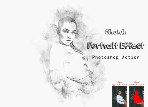 Sketch Portrait Effect PS Action