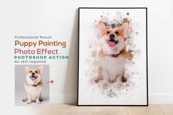 Puppy Painting Photoshop Action