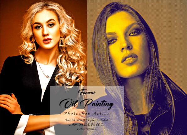 Famous Oil Painting Photoshop Action