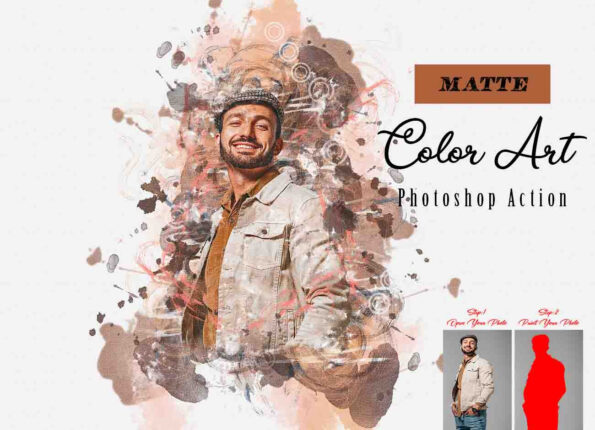 Matte Color Art Photoshop Action