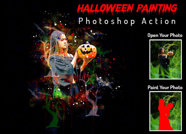 Halloween Painting Photoshop Action