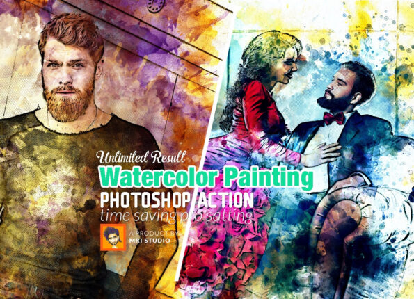 Watercolor Painting Photoshop Action