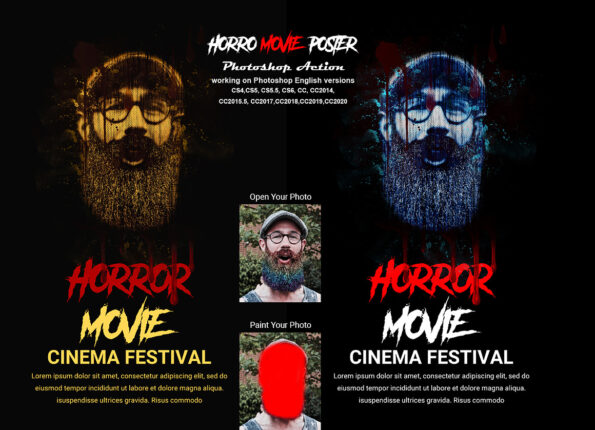 Horror Movie Poster Photoshop Action