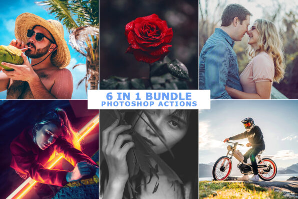 6 IN 1 Photoshop Actions Bundle