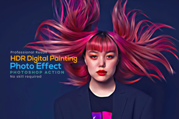 HDR Digital Painting Photo Effect