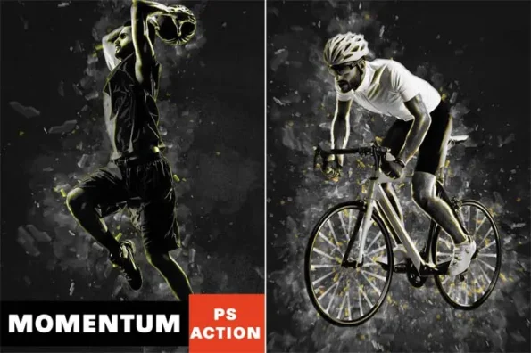 Momentum Photoshop Action
