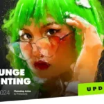 Photoshop Action to Paint Grunge