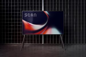 Industrial TV Screen Mockup