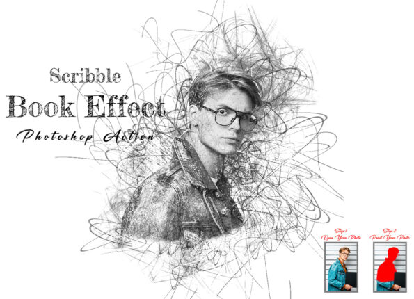 Scribble Book Effect Photoshop Action