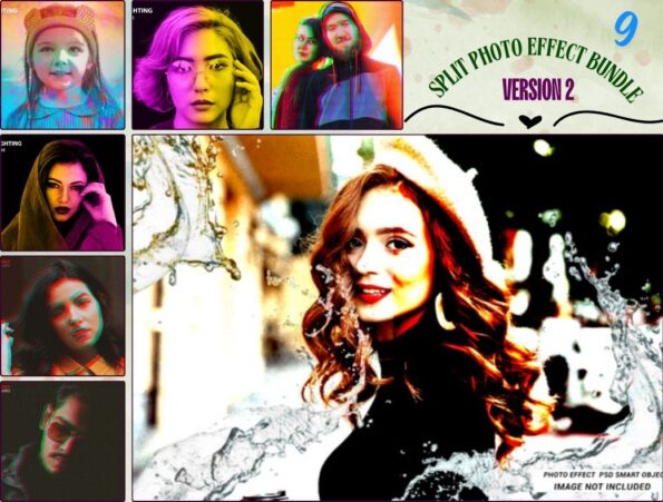 Split Photo Effect Bundle Version 2