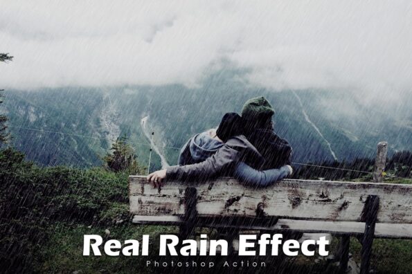Real Rain Effect Photoshop Action
