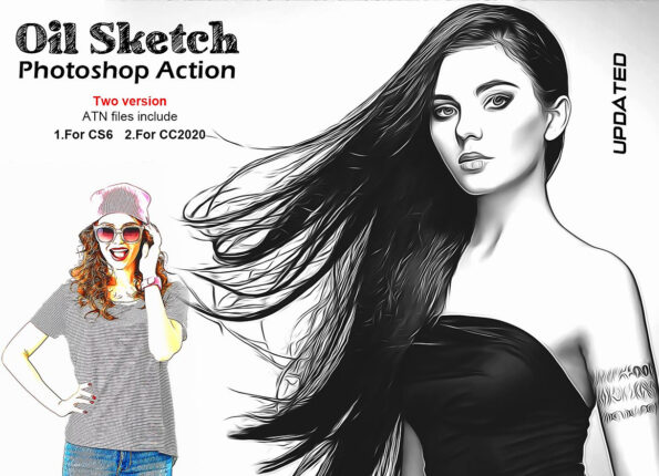 Oil Sketch Photoshop Action