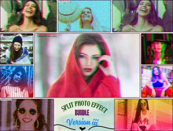 Split Photo Effect Bundle Version 3