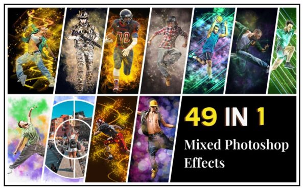 49 in 1 Mixed Photoshop Effect Bundle