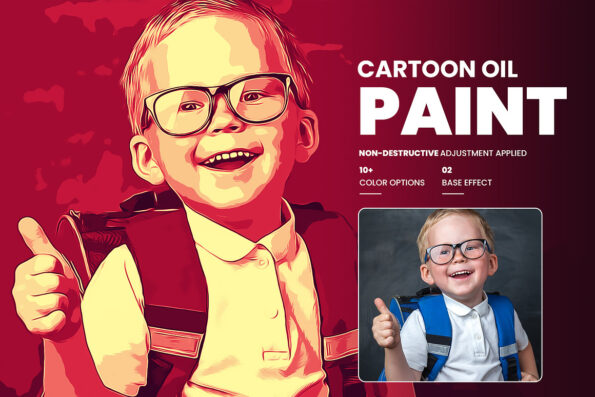 Cartoon Oil Painting Photoshop FX