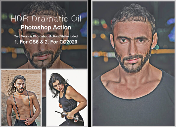 HDR Dramatic Oil Photoshop Action