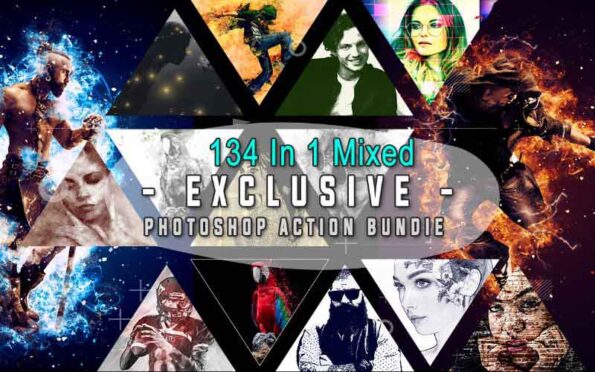 134 In 1 Cool Photoshop Actions Bundle