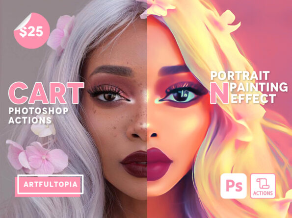 Cartoon Painting Effect Actions