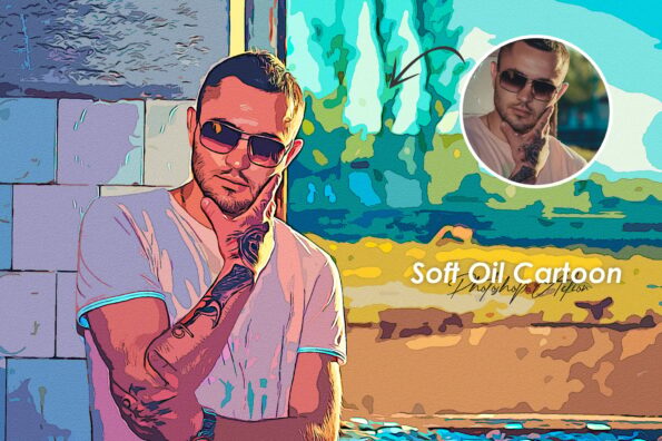 Soft Oil Cartoon Photoshop Action